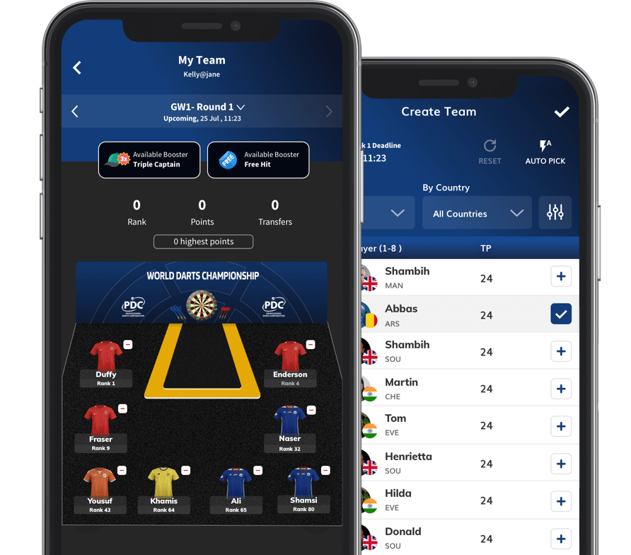 Professional Darts Corporation adopted a unique way to weave their brand’s story and gameplay along with a new edge fan experience for their users