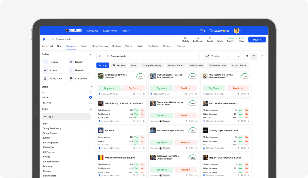 Looks and Works Exactly Like PolyMarket
