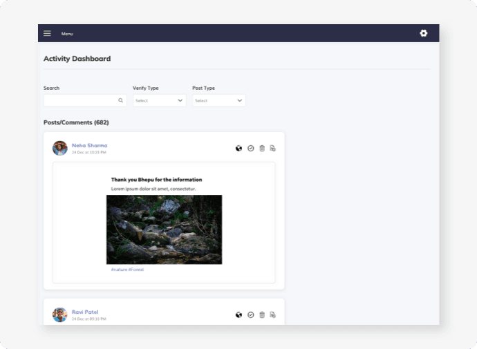 Fantasy Social Admin