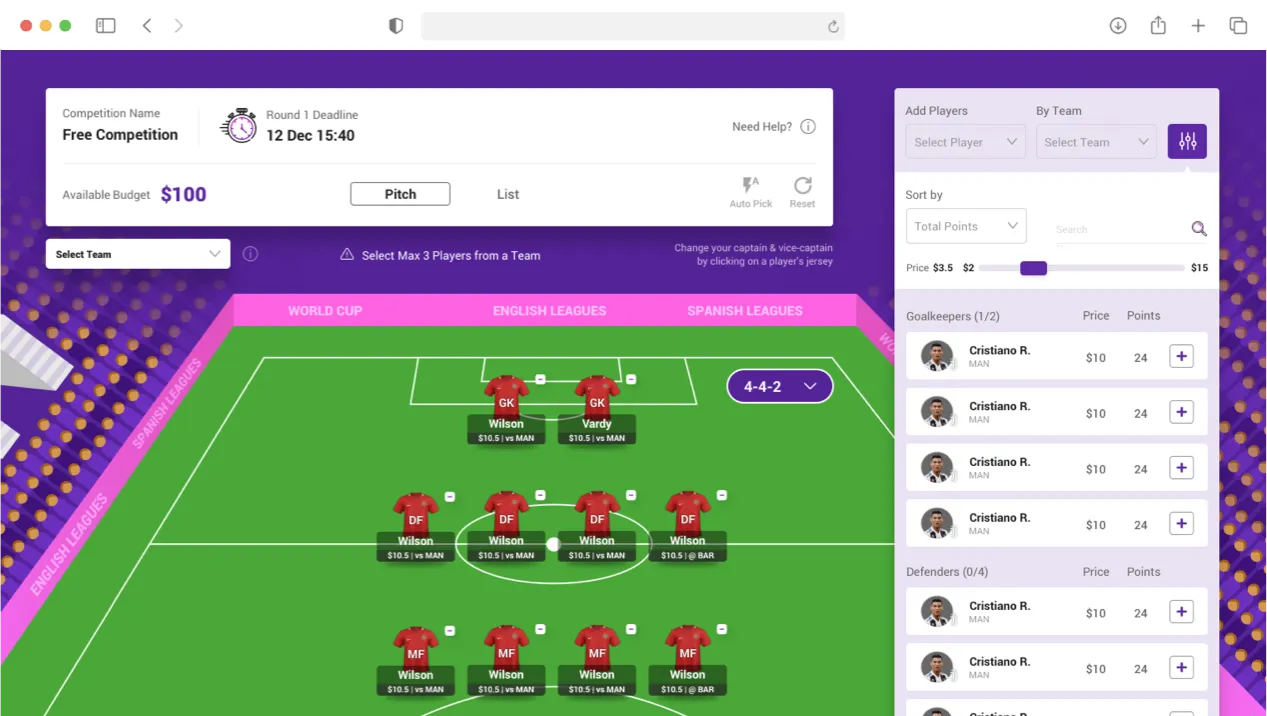The fastest growing fantasy sports platform for soccer fans in the Middle East