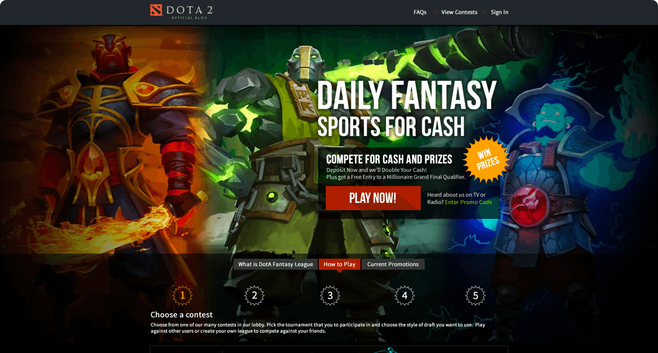 fantasy eSports website & app development by Vinfotech