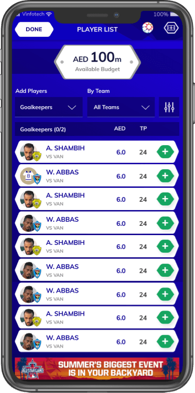 Fantasy sports app development partnership between AGL & Vinfotech