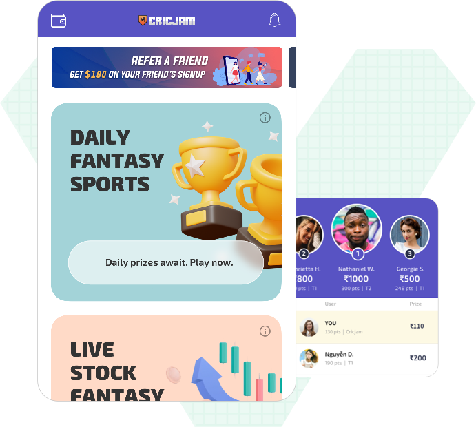 fantasy app development company by Vinfotech
