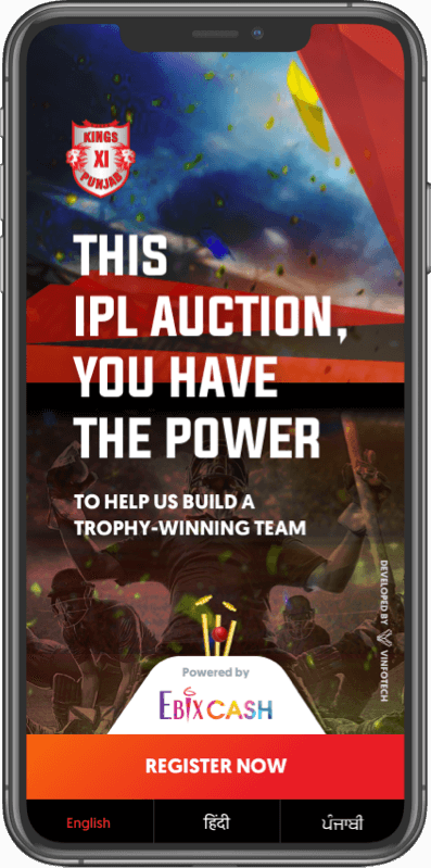 Kings XI Punjab launches an auction fantasy platform for the hardcore fans of the team.