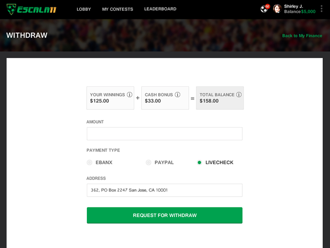 daily fantasy football website & mobile app development by Vinfotech