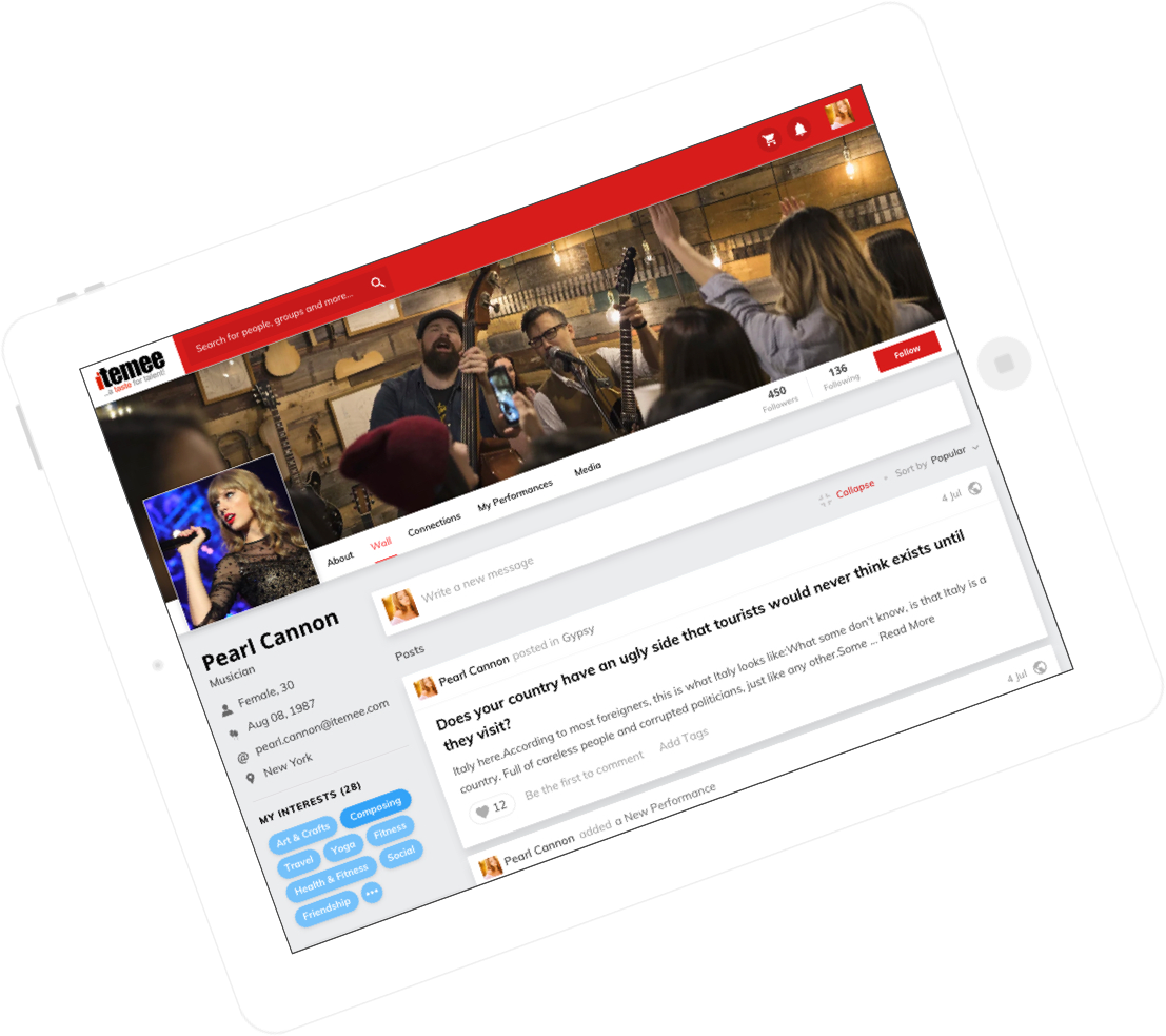Itemee – Custom Automobile Social Network Design and Development for Events by Vinfotech