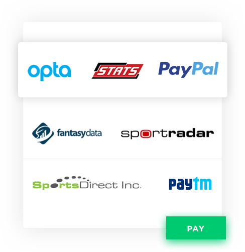 Fantasy Sports Third Party partnerships with Data Feed Providers