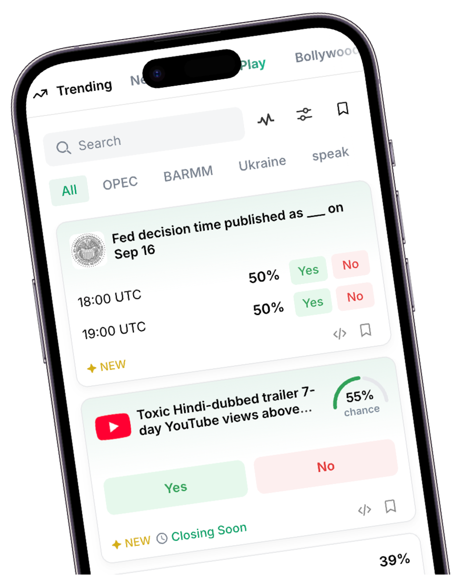 Polymarket-like screenshot